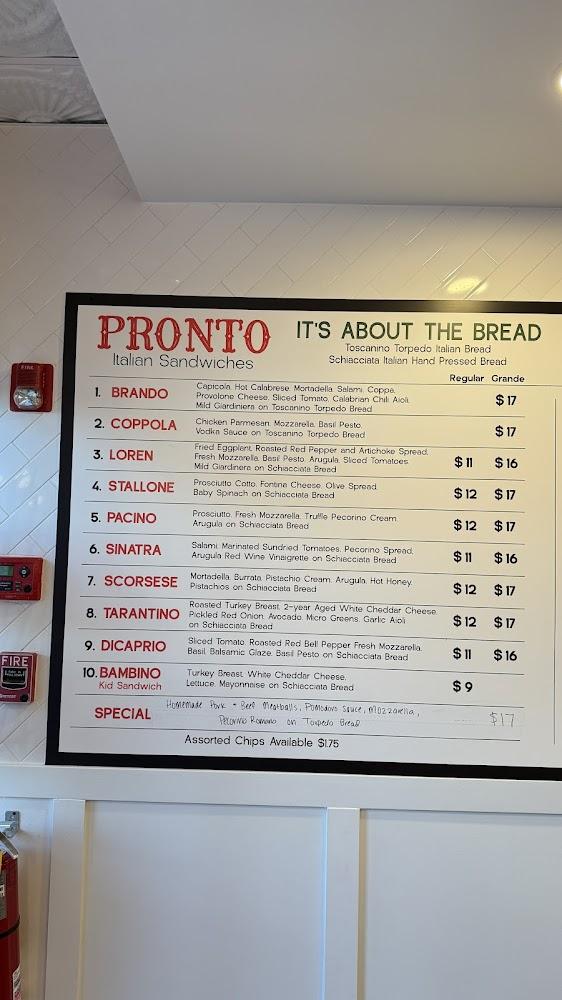 Pronto Italian Sandwiches Regular Stallone